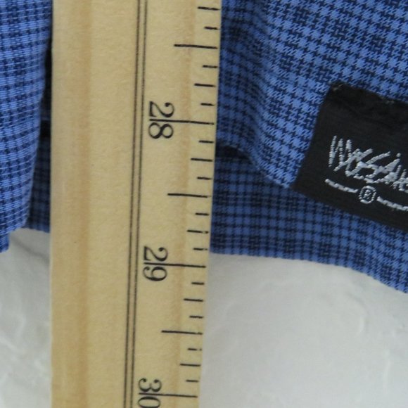 Mossimo* Men's Short Sleeve Button Down Straight Hem Chest Pocket‎ Shirt~ Large - Picture 5 of 9